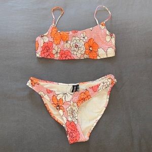 Triangl Floral Swimsuit Set with Bag